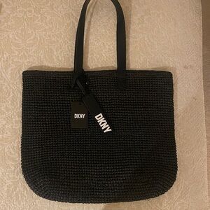 DKNY Charcoal Textured Tote